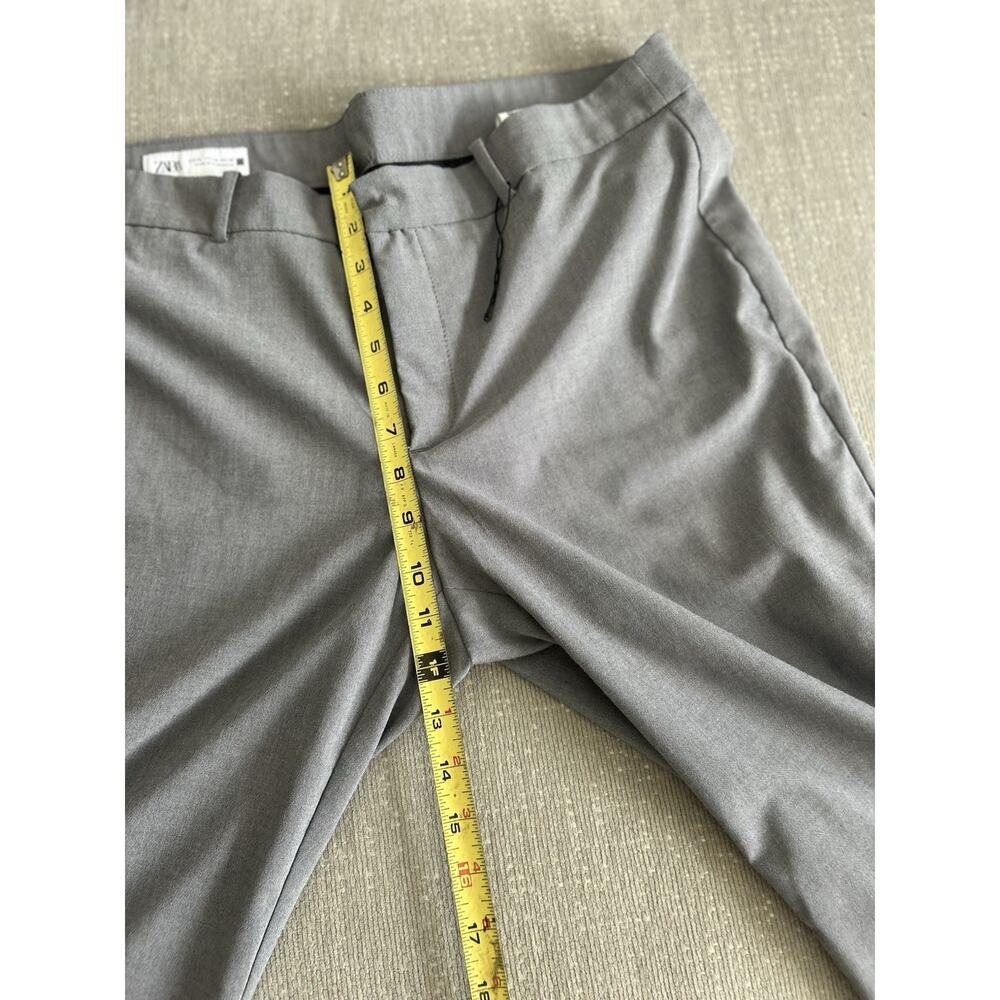 Zara Gray Flare Dress Pants Size Xl - Picture 8 of 8